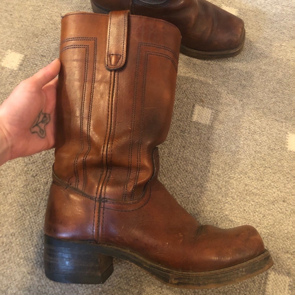 Vintage Unbranded Leather Boots
